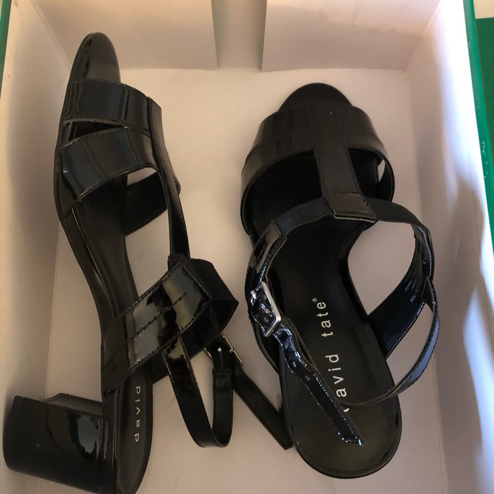 Strappy Patent Leather Sandals David Tate NWT SZ 8.5 W Paid $50 at Nord Rack